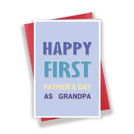 Celebrate your dad’s first Father’s Day as a grandpa with the Longkado Grandfather Father’s Day card.