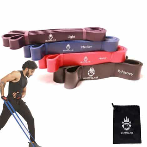 Burnlab Resistance Bands – A wide range of sizes for efficient workouts at home or in the gym.