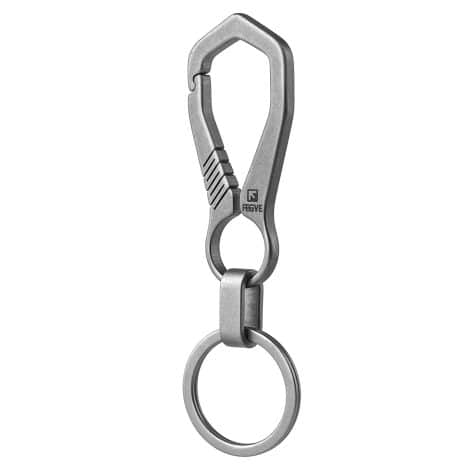 Titanium Key Chain for Men and Women with Key Ring and Gift Box; Ideal Car Key Accessory.