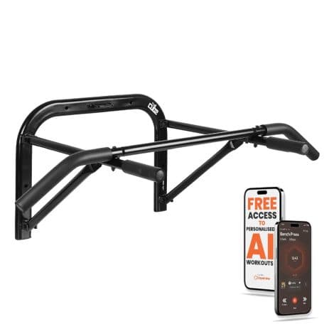 The Flex Fit Wall Mount Pull up Bar – a versatile and sturdy exercise equipment supporting 200Kg for home and gym workouts.