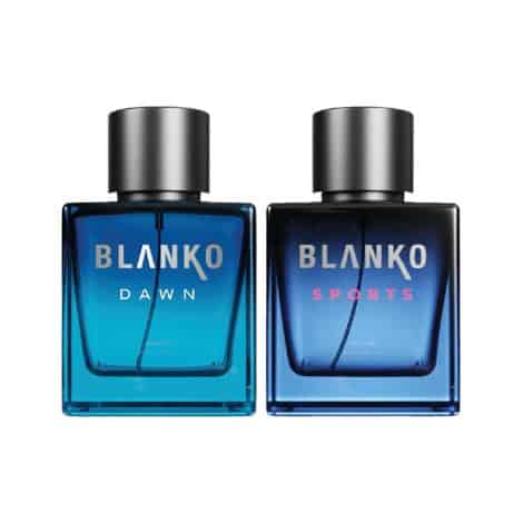 2x100ml pack of BLANKO by KING Sporty Sunrise TLT with Time Lock Technology | Luxury perfume gift set for men. Perfect for husbands, fathers, and brothers!