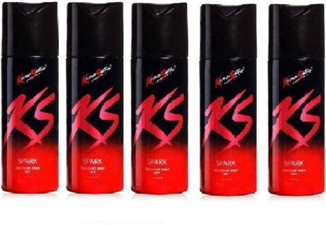 Kamasutra SPARK PACK OF 5 Deodorant Spray – For Men & Women (750 ml, 150ml Each, Pack of 5): A bundle of Kamasutra deodorants for both genders in 150ml travel-friendly bottles.