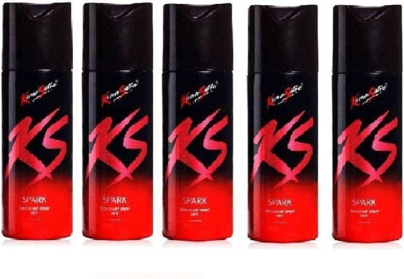 Kamasutra SPARK PACK OF 5 Deodorant Spray - For Men & Women  (750 ml, 150ml Each, Pack of 5)