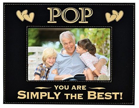 Best POP Ever Engraved Leather Picture Frame: Perfect Gift for Father’s Day, Birthday, or Christmas. Ideal for Indian families.