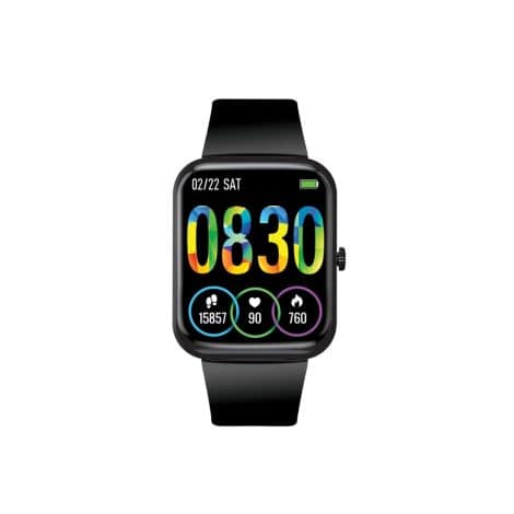 Promate Xwatch-B18 Fitness Smart Watch, with Bluetooth Calling, Water Resistant, and Long Battery Life.