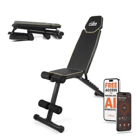 The All-in-One Foldable Gym Bench for Men & Women with Multiple Exercise Options | Ideal for Strength Training.