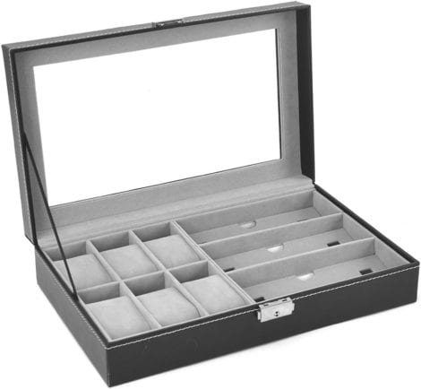 LEXSO Watch Box: Organize & Display Your Watches; Perfect Gift for Men & Women, Business Style.