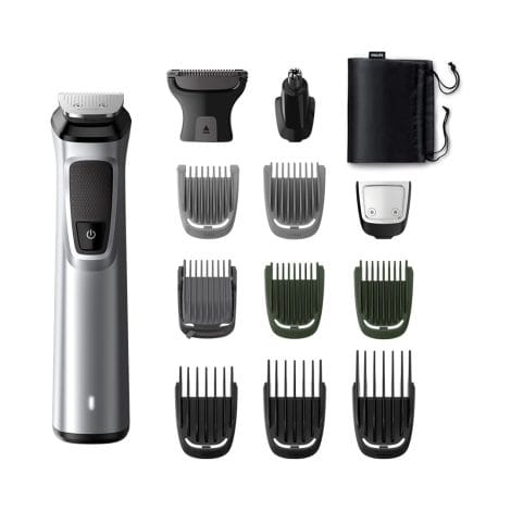 Philips MG7715/65 Multi Grooming Kit – 13-in-1 Trimmer for Men, perfect for face, head, and body. Efficient charging, long usage.