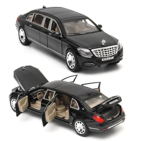 Magicwand® 1:24 Scale Die-Cast Maybach Pullman Pull Back Sedan with Music & Lights【1 Pc】【Cherry or Black】:
Get the amazing Magicwand® Maybach Pullman Sedan in 1:24 scale, with music, lights, and color options! (Less than 16 words)