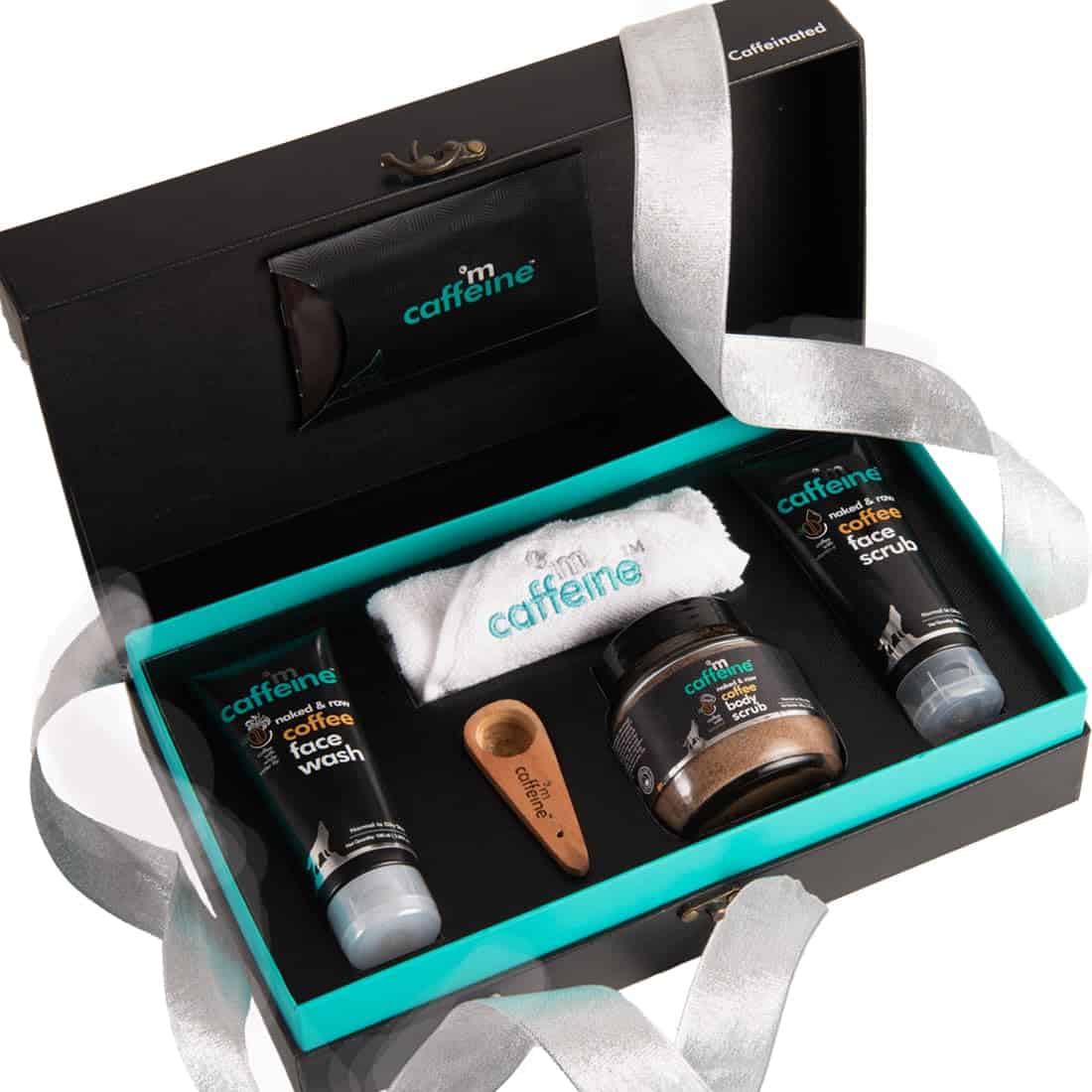 mCaffeine Moment Gift Set For Women & Men With Natural Skin Care Products | Gift Kit For All Ages & Skin Types | Best Gift To Pamper Your Loved Ones | Premium & Luxurious Gift Box