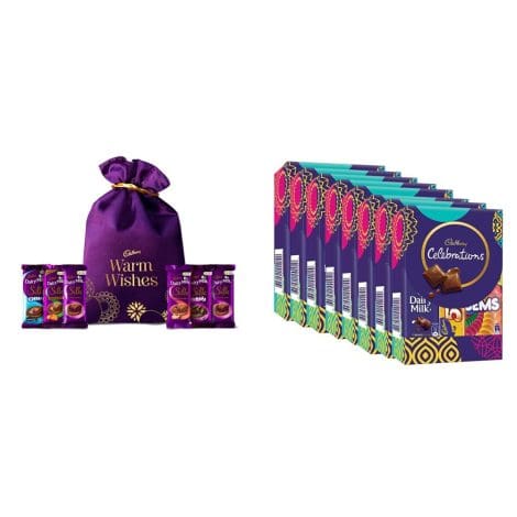 Cadbury Silk Special Bag and Cadbury Celebrations Chocolate Assortment, perfect for gifting!