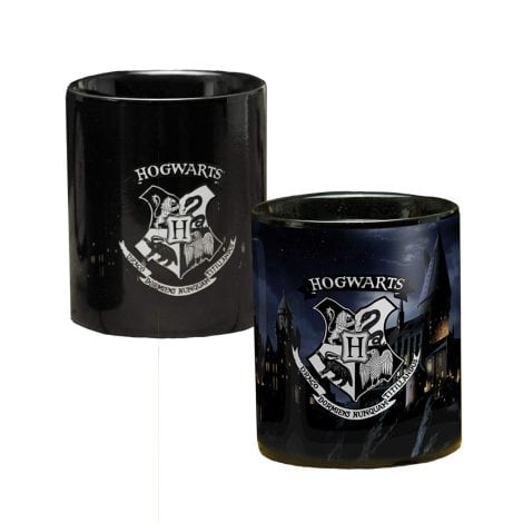 Harry Potter mug that changes with heat, officially licensed and perfect for Hogwarts fans.