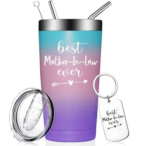 Top Mother in Law Tumbler – Gift for Indian moms – Hilarious Christmas and birthday option – Tumbler and keychain.