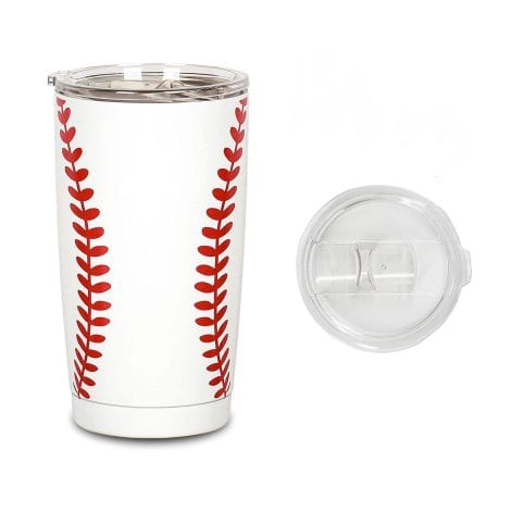 Baseball Lover Mom Dad Teachers’ 20oz Travel Tumbler, Keeps Coffee Hot or Cold, Anti-Peeling 5D Print Stainless Steel.