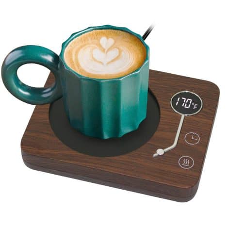 Keep your coffee warm with CEROBEAR smart mug warmer for work desk, 3 temperature settings.