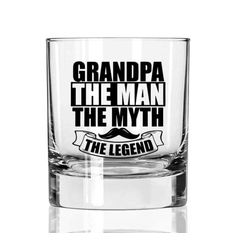 AGMdesign’s Legendary Whiskey Glass, Perfect Gift for your Grandfather, Papa, Dad, or Friend.