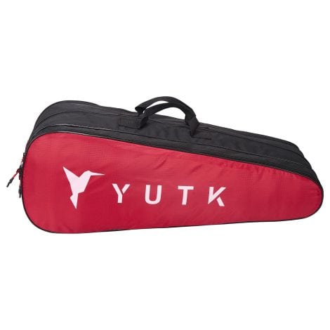 YUTK Badminton Tennis Kit Bag: Lightweight, Adjustable, 3-Zipper Shoulder Bag for Fitness, Indian Men and Women.