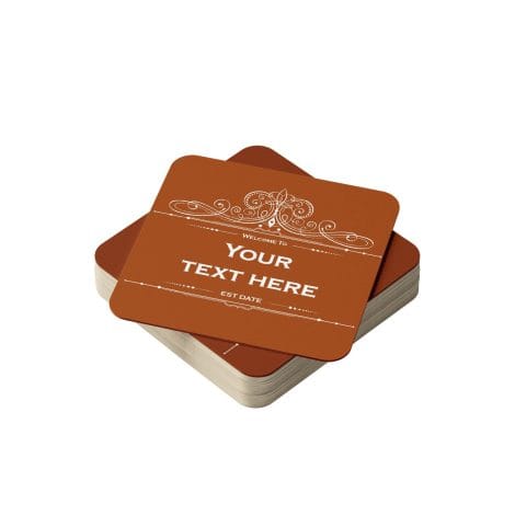 Personalized Beer Coasters Pack of 24 – Absorbent Recyclable Cardboard Mats for Home Bars – Customize Yours!