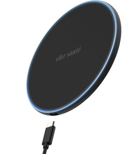 Ultra-fast 15W wireless charger for iPhones with PD technology, compatible with iPhone 15/14/13 series.