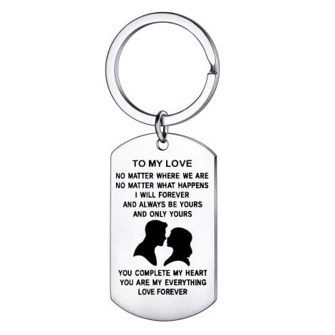 Keychain for your beloved partner – a perfect gift for Valentine’s Day, anniversary, or Christmas.