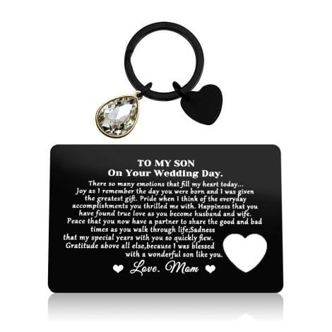 Engraved Wallet Card Gifts for Your Son’s Wedding – Sentimental Son Wedding Day Gifts!