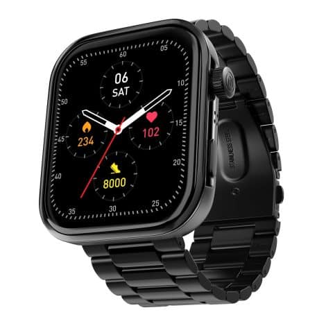 Introducing the Elite Black Noise ColorFit Pro 5 Max Smart Watch with BT calling and health analysis.