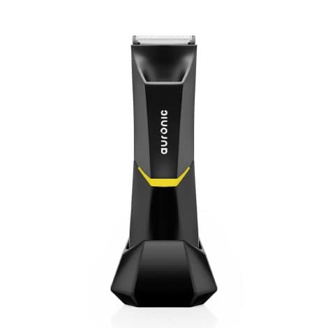 Auronic Men’s Trimmer: Trim body, pubic & private hair. Waterproof, cordless, fast charging.