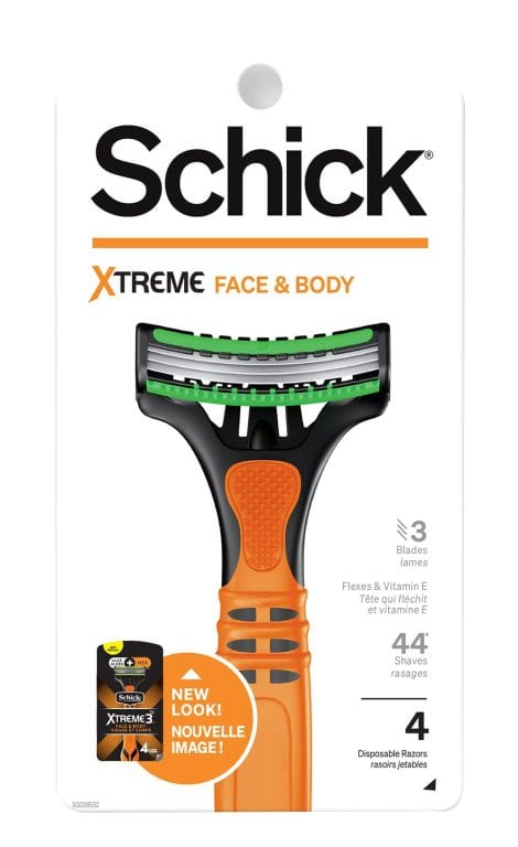 Schick Xtreme 3 Disposable Razors for Men, 8 Count – Ideal for Face and Body, India