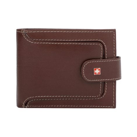 Swiss Military Men’s Wallet in Brown Leather, crafted for the Indian consumer. (LW40)