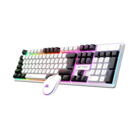 Ant Esports KM1610 LED Keyboard and Mouse Combo, featuring rainbow backlit keyboard, RGB mouse. Ideal for Indian gamers and professionals alike.