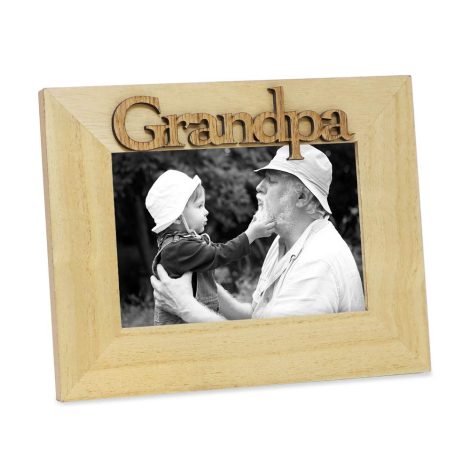 Isaac Jacobs Wooden Grandpa Photo Frame: A heartfelt gift to cherish and display memories.