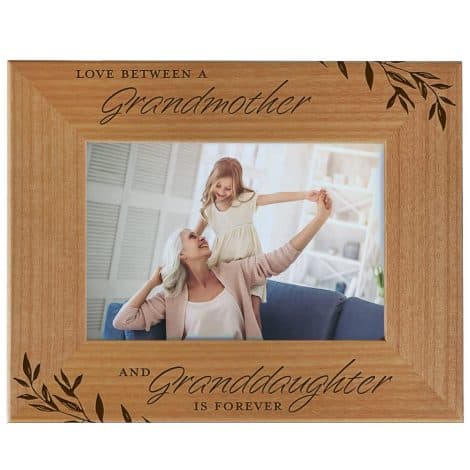 Eternal Love Wood Photo Frame: Perfect Grandmother’s Day gift, fits 4×6 portrait, Best Grandma Ever!