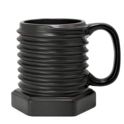 EPFamily 3D Ceramic Cool Mug Black Coffee Mugs is a stylish, durable 12 oz. gift for men, dads, and grandfathers.