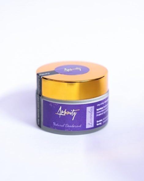 Gentle and vegan Arbanity Lavender Deodorant: 30 ML, long-lasting odor protection, aluminum-free, fresh scent for Indian consumers.