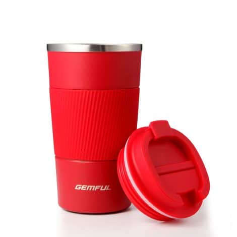 GEMFUL Insulated Tumbler, perfect for both hot and cold beverages on your travels, 17oz.