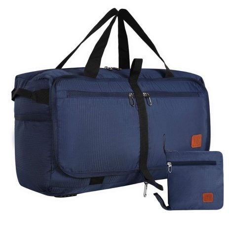 Start your fashion journey at Fly Fashion.in with a versatile, spacious, and stylish blue polyester duffle bag.