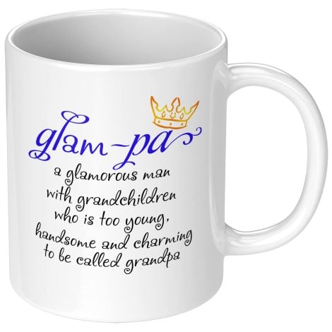 Stylish Grandfather Ceramic Coffee Mug – Perfect for Father’s Day, Birthdays or Christmas – 11 oz