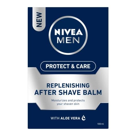 NIVEA MEN After Shave Balm, 100ml, for a protected and cared shave experience.