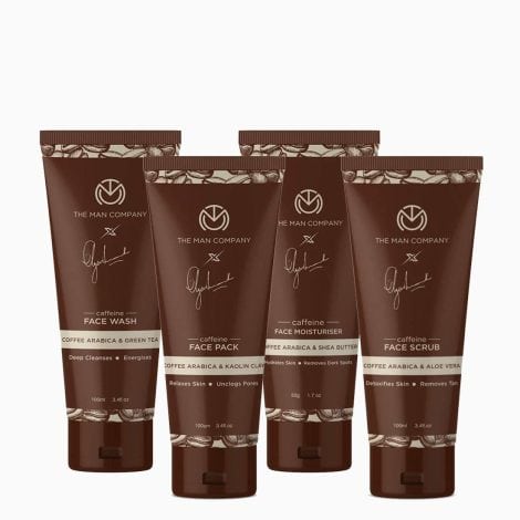 The Man Company Coffee Grooming Kit for Men: Clean, Smooth & Hydrate your skin with coffee products.