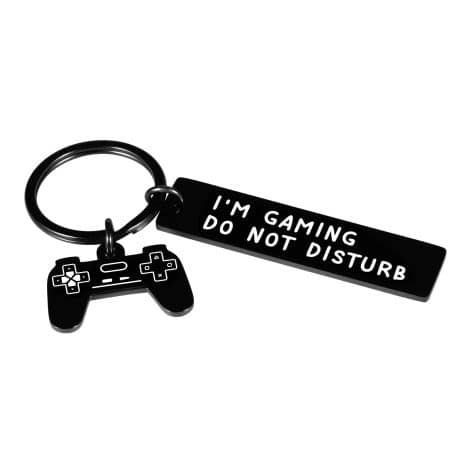 Gamer keychain for Indian men, boys, and gamers; a funny gift to say “Do Not Disturb” while gaming.