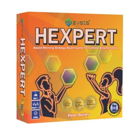 Zvata Hexpert – A Fun Strategy Board Game for Indian Families with Kids 7+ Years | Award-Winning, Multicolored.