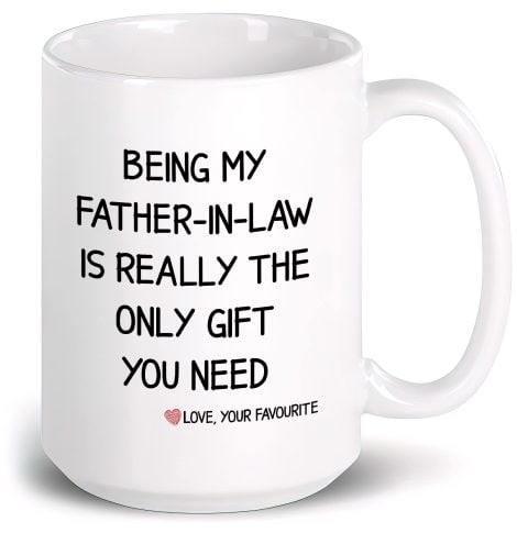 Celebrate Father’s Day with this amusing 15oz ceramic mug, the perfect gift for your father-in-law.