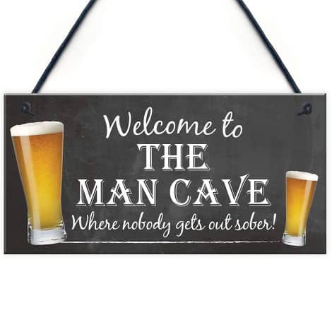 Meijiafei Sober Hangable Sign for Home Bar or Garage Pub – Perfect Indian Gift! 10″ X 5″