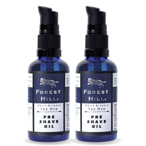 Forest Hill Premium Pre Shave Oil with Sandalwood & Orange, 50ml Pack of 2 – Smoothens & Hydrates Skin for Shaving, Salon-Quality.