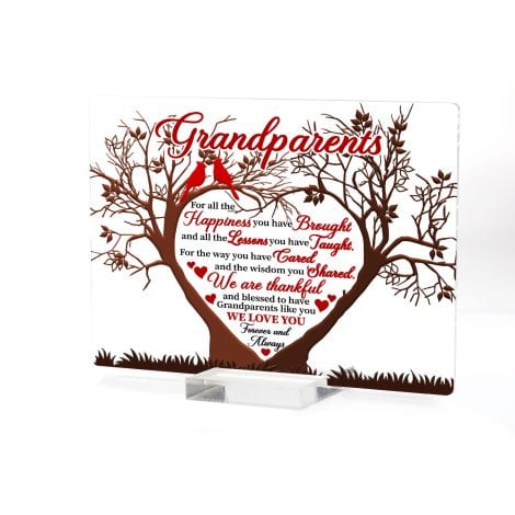 ARTSYWIX Expressions for Parents: Acrylic Plaque, Thank You Keepsake – Perfect Gift for Indian Families.