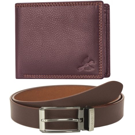 HORNBULL Men’s Wallet and Belt Gift Set | Leather Accessories Combo | Wallets for Men