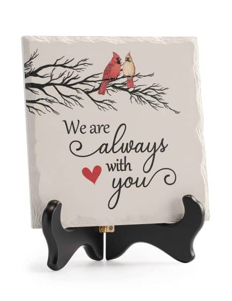 Sorry for your loss – LukieJac Red Cardinal Memory Plaque, a thoughtful gift for grieving Indians.