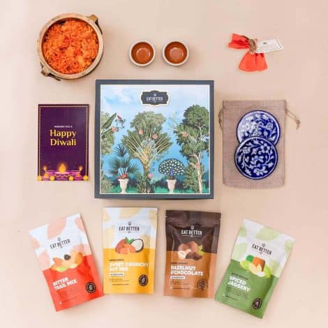 Mayur Diwali & Dussehra Hamper – 10 Item Set with Healthy Food, Decorative Items, and Plantable Seed Balls – Premium Gift Combo for Diwali.