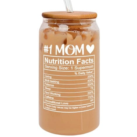 Mom gifts – Valentine’s Day, birthday, Mother’s Day, and everyday presents – 16Oz Can Glass.