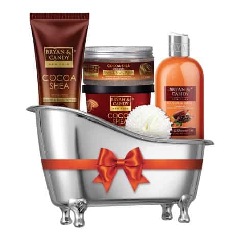 Bryan & Candy’s Cocoa Shea Bath Tub Kit: Festive Gift Set for Him and Her, Luxurious Home Spa.